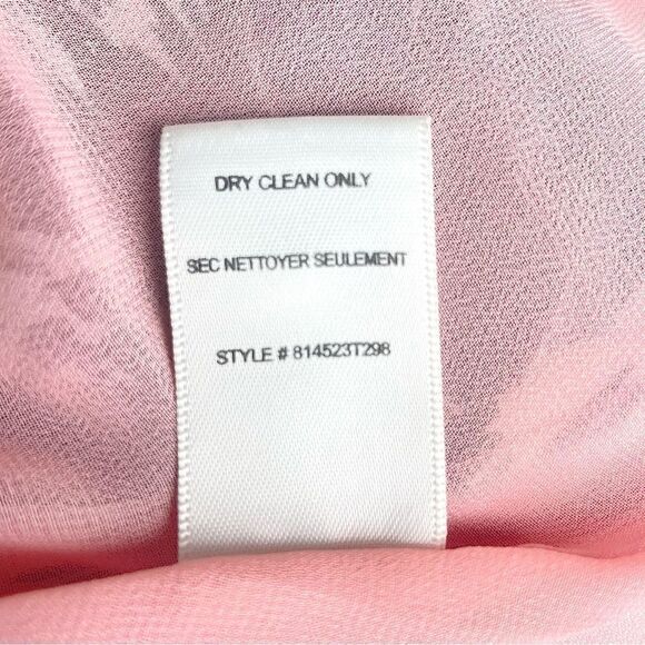 Rebecca Taylor Split Wood Rose Peplum Sleeveless Blouse - Picture 8 of 8